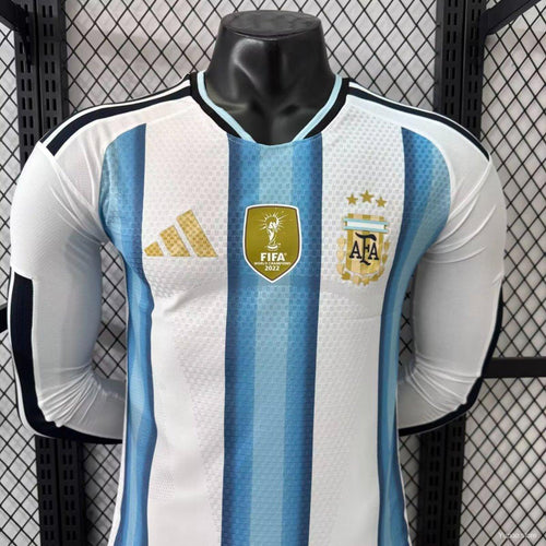 Argentina Home World Cup player version full sleeves